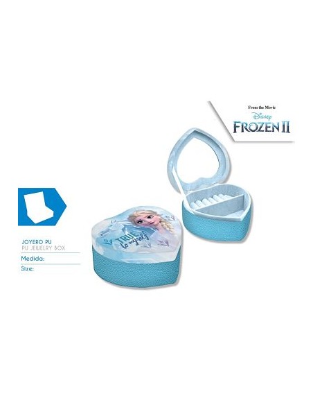 JOYERO CORAZON MATERIAL PU FROZEN 2