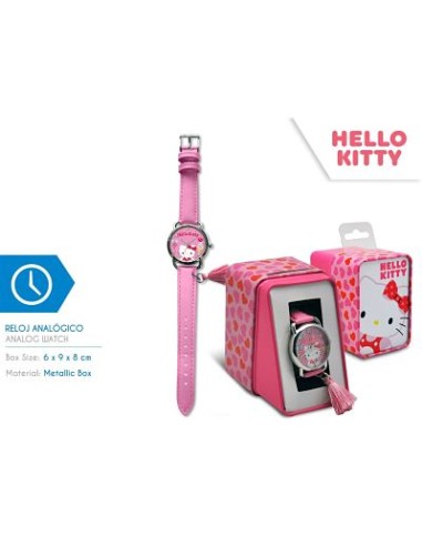 RELOJ ANALOGICO CORAL HELLO KITTY