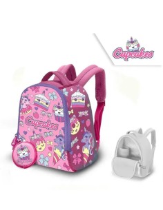 MOCHILA NEOPRENO 25CM CUPCAKES (4x4)