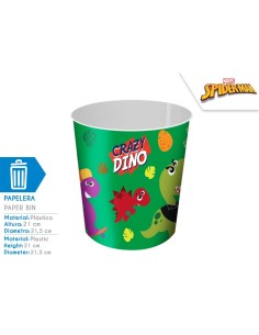 PAPELERA CRAZY DINO (6x4)