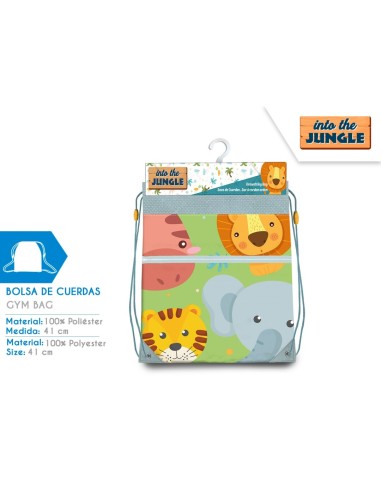 SACO MOCHILA 40X30 CM IN TO THE JUNGLE  (6x4)