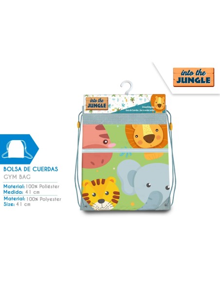 SACO MOCHILA 40X30 CM IN TO THE JUNGLE  (6x4)
