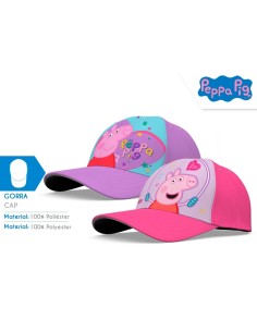 GORRA T-52/54CM PEPPA PIG POLIESTER SURTIDO  (8x3)