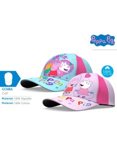 GORRA T-52/54CM PEPPA PIG ALGODON SURTIDO