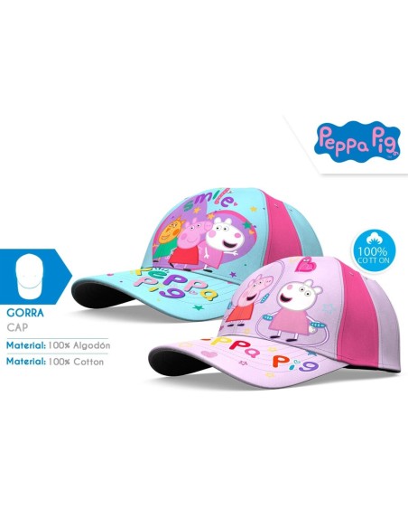 GORRA T-52/54CM PEPPA PIG ALGODON SURTIDO