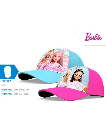 GORRA T-52/54CM BARBIE POLIESTER SURTIDO  (8x3)