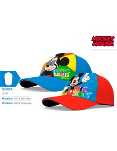 GORRA T-52/54CM MICKEY POLIESTER SURTIDO  (8x3)