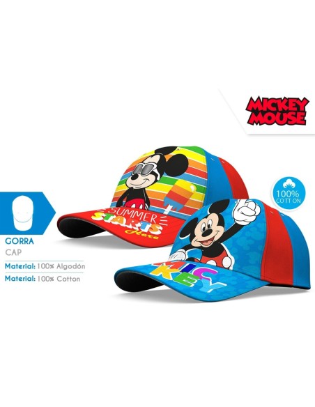 GORRA T-52/54CM MICKEY ALGODON SURTIDO