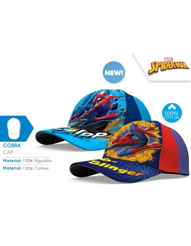GORRA T-52/54CM SPIDERMAN ALGODON SURTIDO