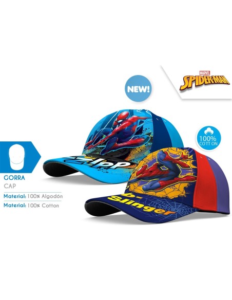 GORRA T-52/54CM SPIDERMAN ALGODON SURTIDO