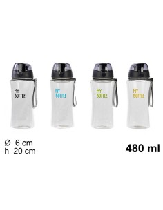 BOTELLA 480ML AGUA TRANSPARENTE