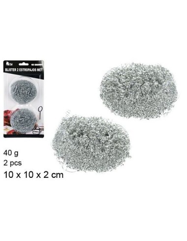 BLISTER 2 ESTROPAJOS METAL (40