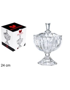 BOMBONERA 24CM CRISTAL GEMA