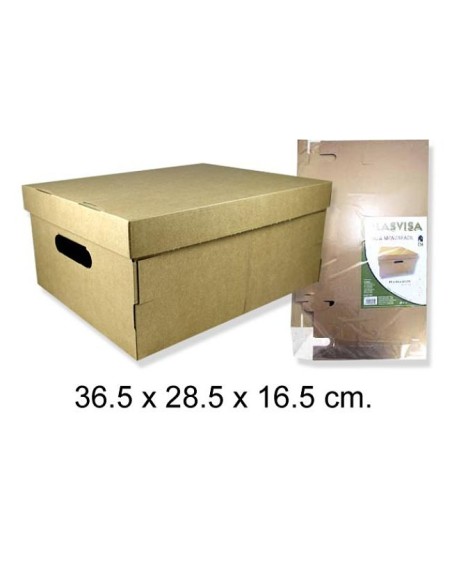 CAJA CARTON MULTI. MARRON 36.5X28.5X16.5