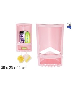 MUEBLE RINCONERA BAÑO DUCHA ROSA