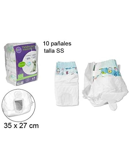PAÑALES PARA MASCOTAS 10 und (SS)