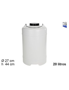 BIDON 20L REDONDO CON ASA DE HIERRO