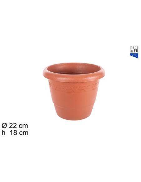 MACETA 22CM ELSA TERRACOTA