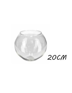 PECERA 20CM CRISTAL BOLA CAJA REGALO