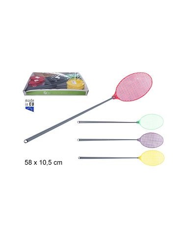 PALETA MATAMOSCAS PLASTICO COLORES