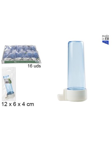 BEBEDERO PAJARO REDONDO AZUL 1PCS