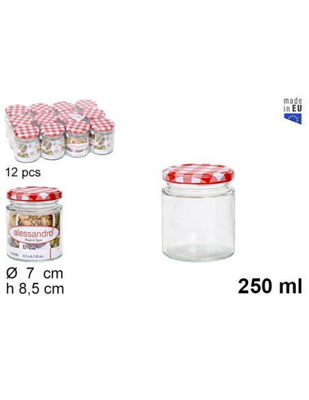 BOTE 250ML CRISTAL REDONDO TAPA VICHI