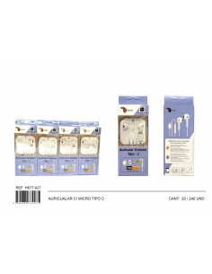 AURICULAR +  MICRO ESTEREO  TIPO  C