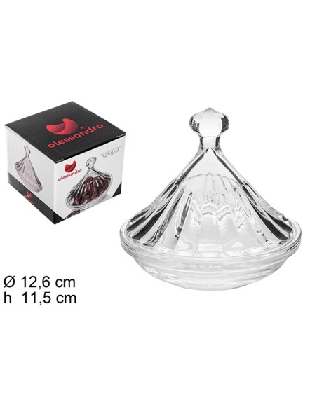 BOMBONERA CRISTAL SEVILLA 12,6X11,5CM