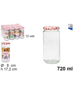 BOTE 720ML VIDRIO MULTIUSO