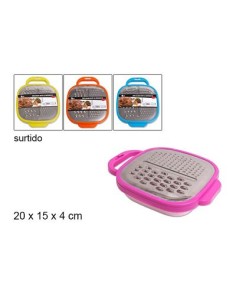 RALLADOR RECTANGULAR CON DEPOSITO 20X15CM