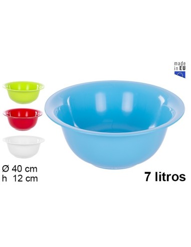 PALANGANA 7L PLASTICO COLORES