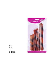 PEINE BICOLOR 6 UNIDADES