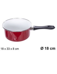 CAZO 18CM ROJO CON MANGO
