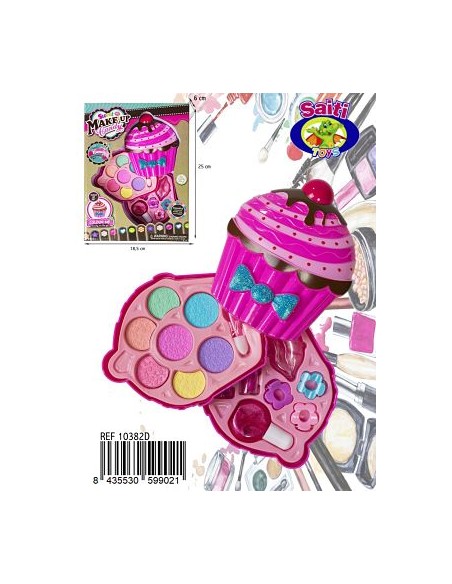 MAQUILLAJE 2 PISOS CUP CAKE