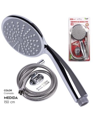 CONJUNTO DE DUCHA 3 PZAS 1,50 M MOD. 6