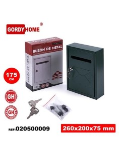 BUZON VERDE 26X20X7.5CM