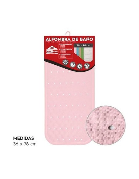 ALFOMBRA DE BAÑO 36x76 CM ROSA