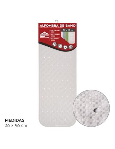 ALFOMBRA DE BAÑO 36x97 CM BLANCO