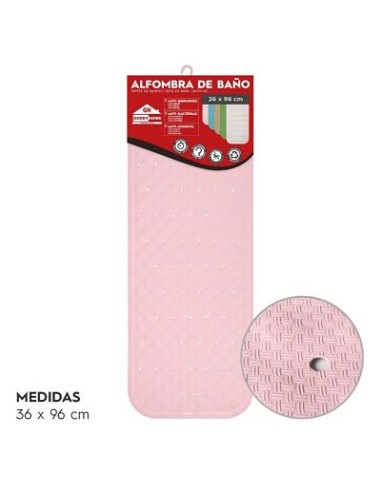 ALFOMBRA DE BAÑO 36x97 CM ROSA