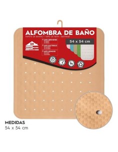 ALFOMBRA DE BAÑO 54x54 CM BEIGE