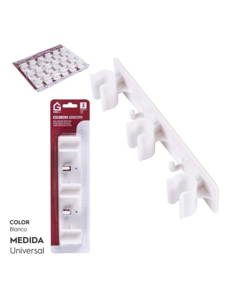 SOPORTE ESCOBA 3 PCS