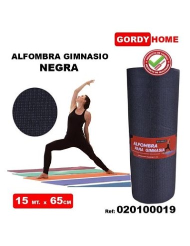 ALFOMBRA GIMNASIO 65x1500 cm, NEGRA