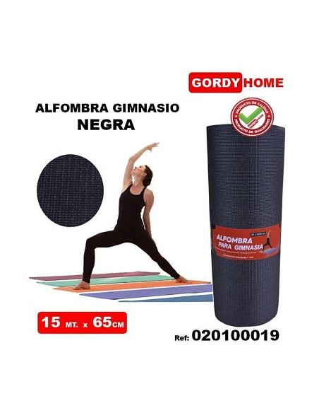 ALFOMBRA GIMNASIO 65x1500 cm, NEGRA
