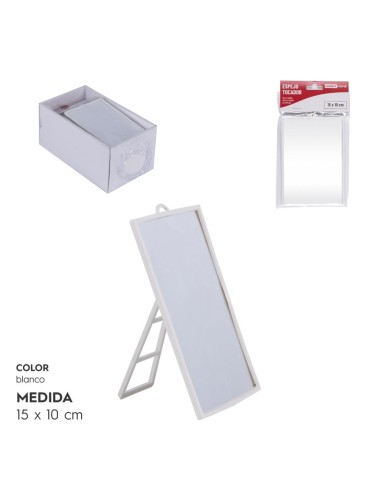 ESPEJO TOCADOR 15x10 CM BLANCO