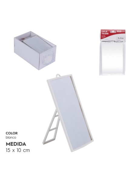 ESPEJO TOCADOR 15x10 CM BLANCO