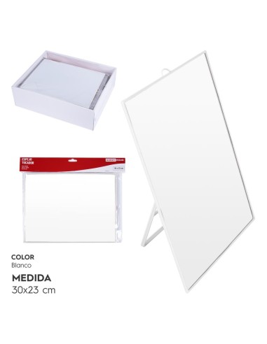 ESPEJO TOCADOR 30x23 CM BLANCO
