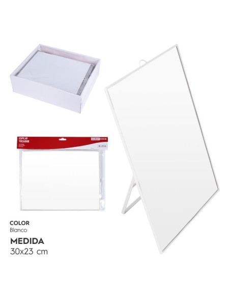 ESPEJO TOCADOR 30x23 CM BLANCO