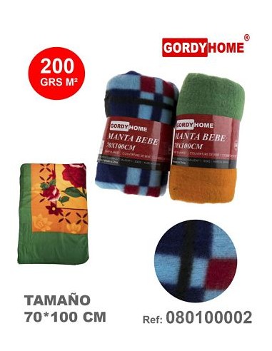 MANTA BEBE ESTAMPADA 70x100 CM