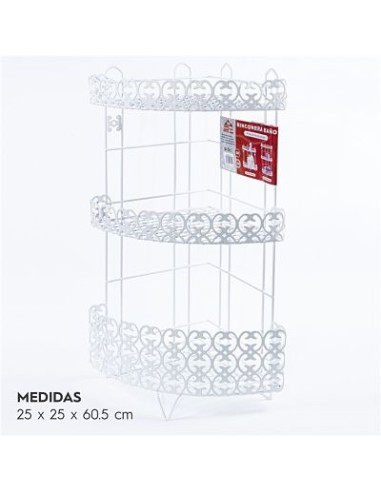 ESTANTERIA BAÑO RINCO 3 ALT  B/3F