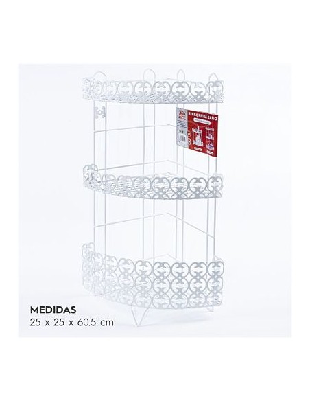 ESTANTERIA BAÑO RINCO 3 ALT  B/3F